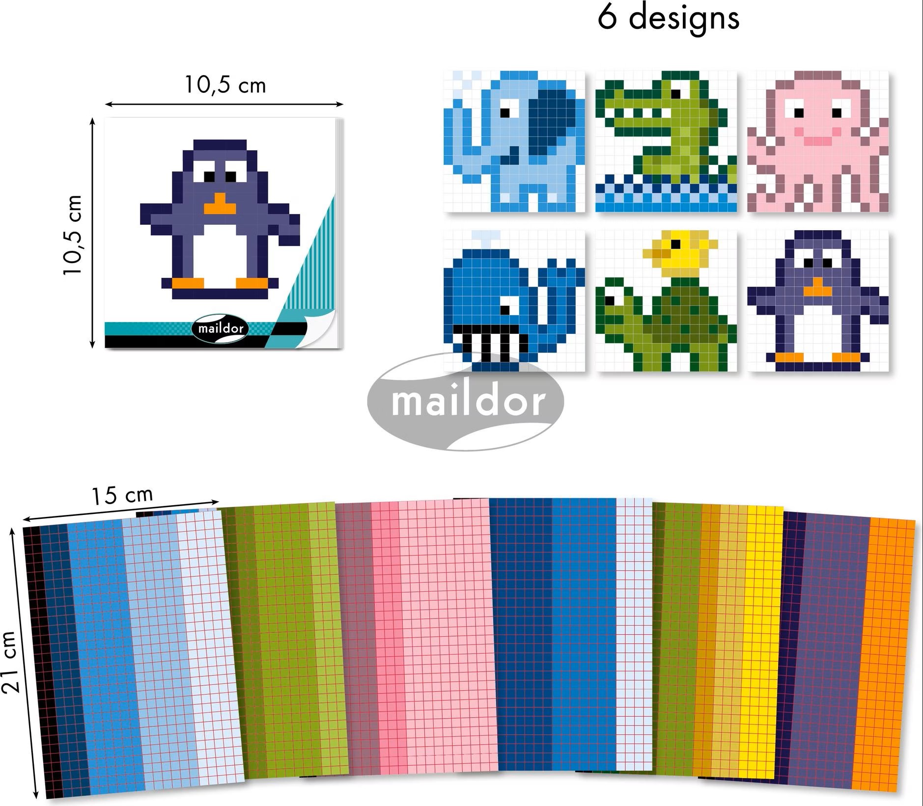 Pixel party - samolepková kreativní sada